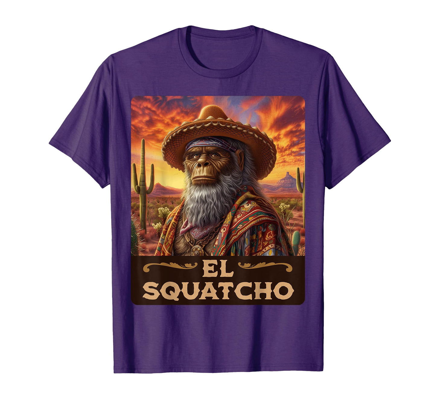 Guardian of the desert: Bigfoot, Sasquatch, & El Squatcho T-Shirt
