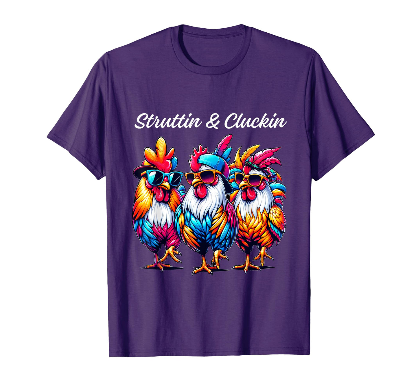 Struttin' & Cluckin' Rooster Parade Tee for Chicken Fans T-Shirt