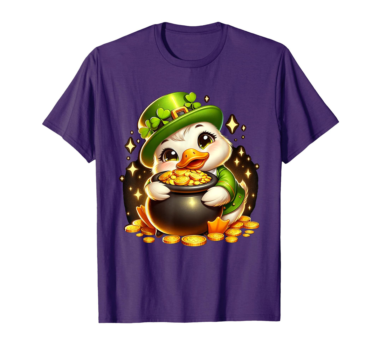 Duck Leprechaun Cute Funny Duck St. Patricks Day T-Shirt