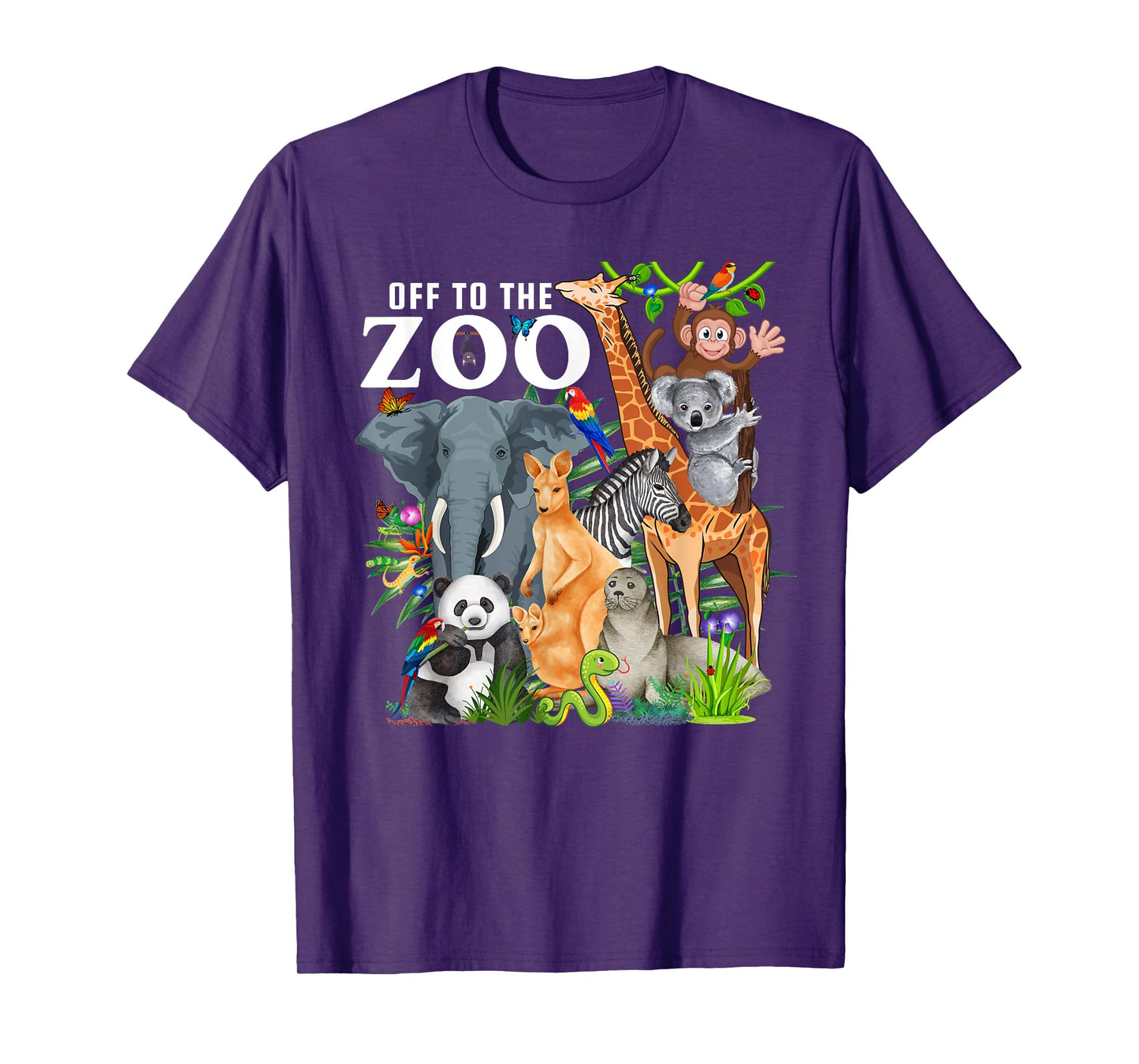 Zoo Animals Safari Party A Day At The Zoo Safari Zoo Animal T-Shirt