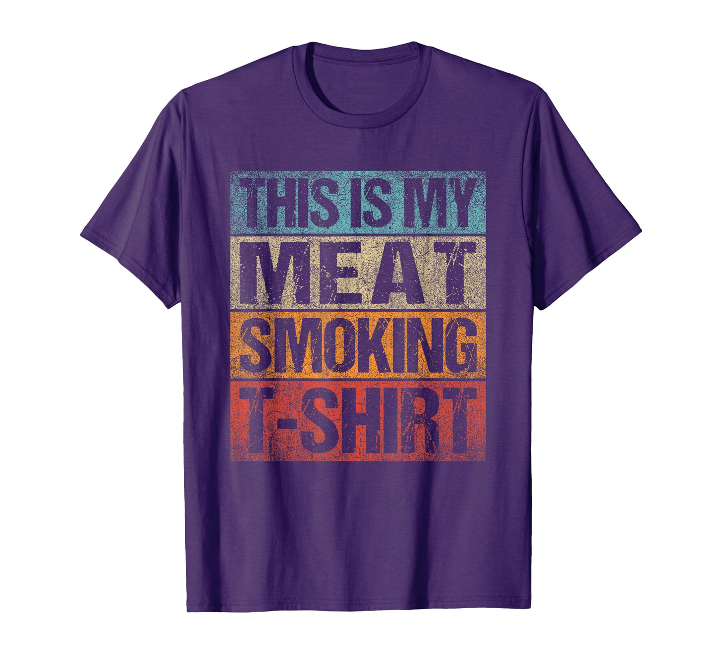 BBQ Smoker Vintage Retro This Is My Meat Smoking BBQ T-Shirt