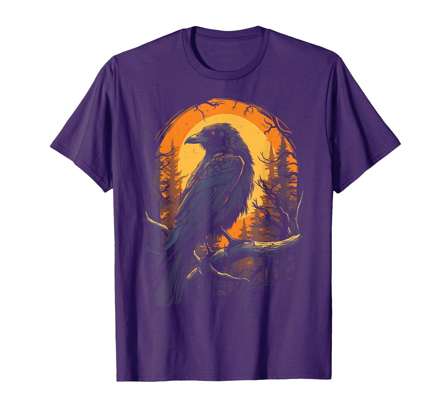 Raven Black gothic Occult Viking Witchcraft T-Shirt