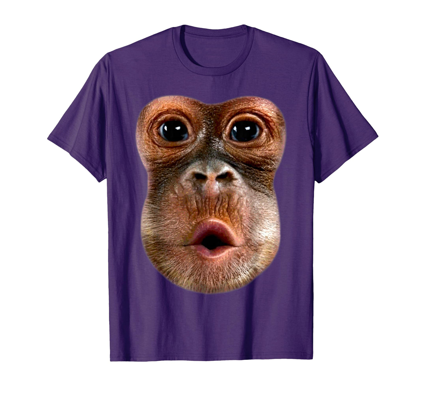 Monkey Stomach Blow Face Funny Meme Halloween Costume T-Shirt