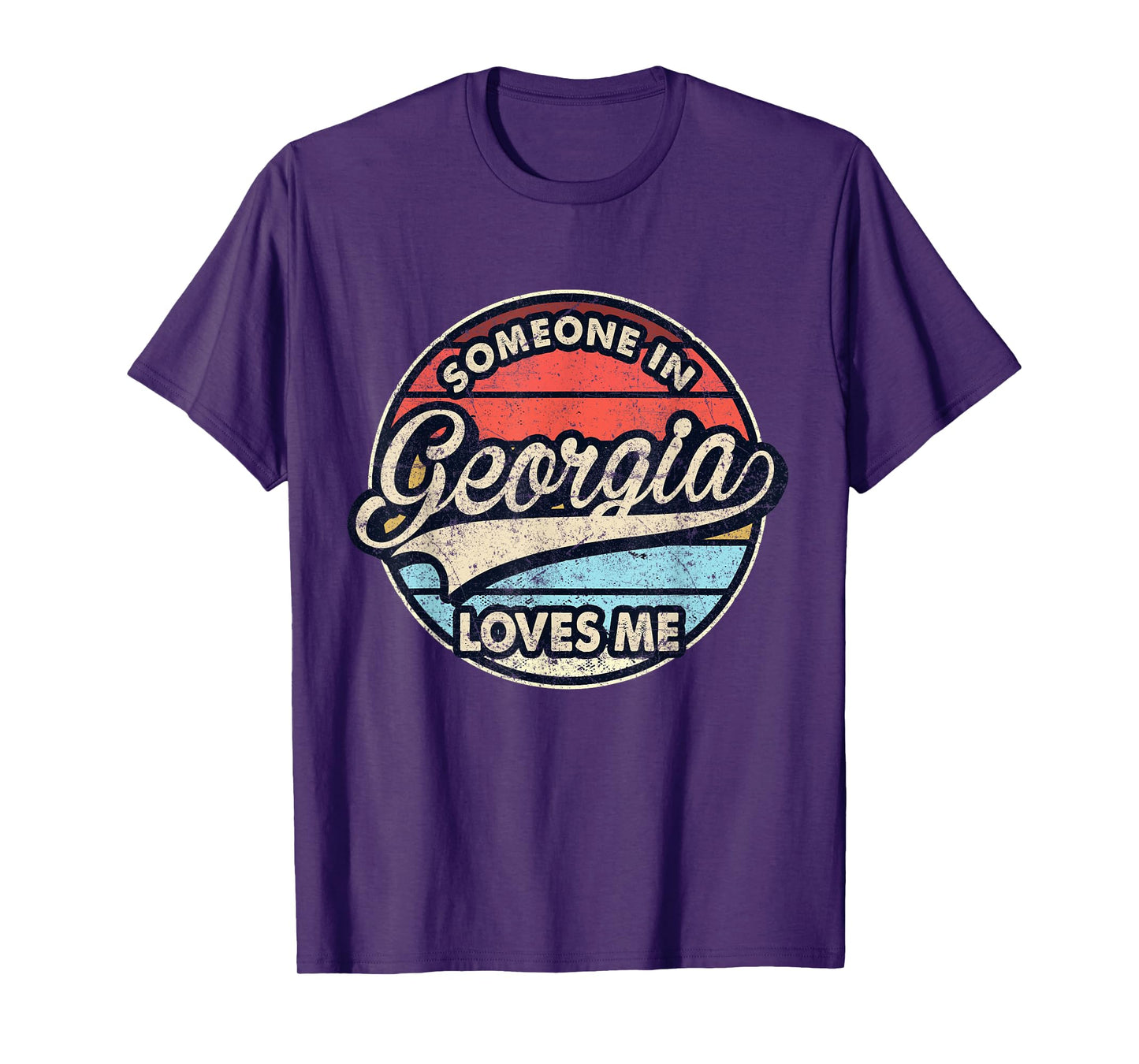 Someone In Georgia Loves Me US State Cool Retro T-Shirt