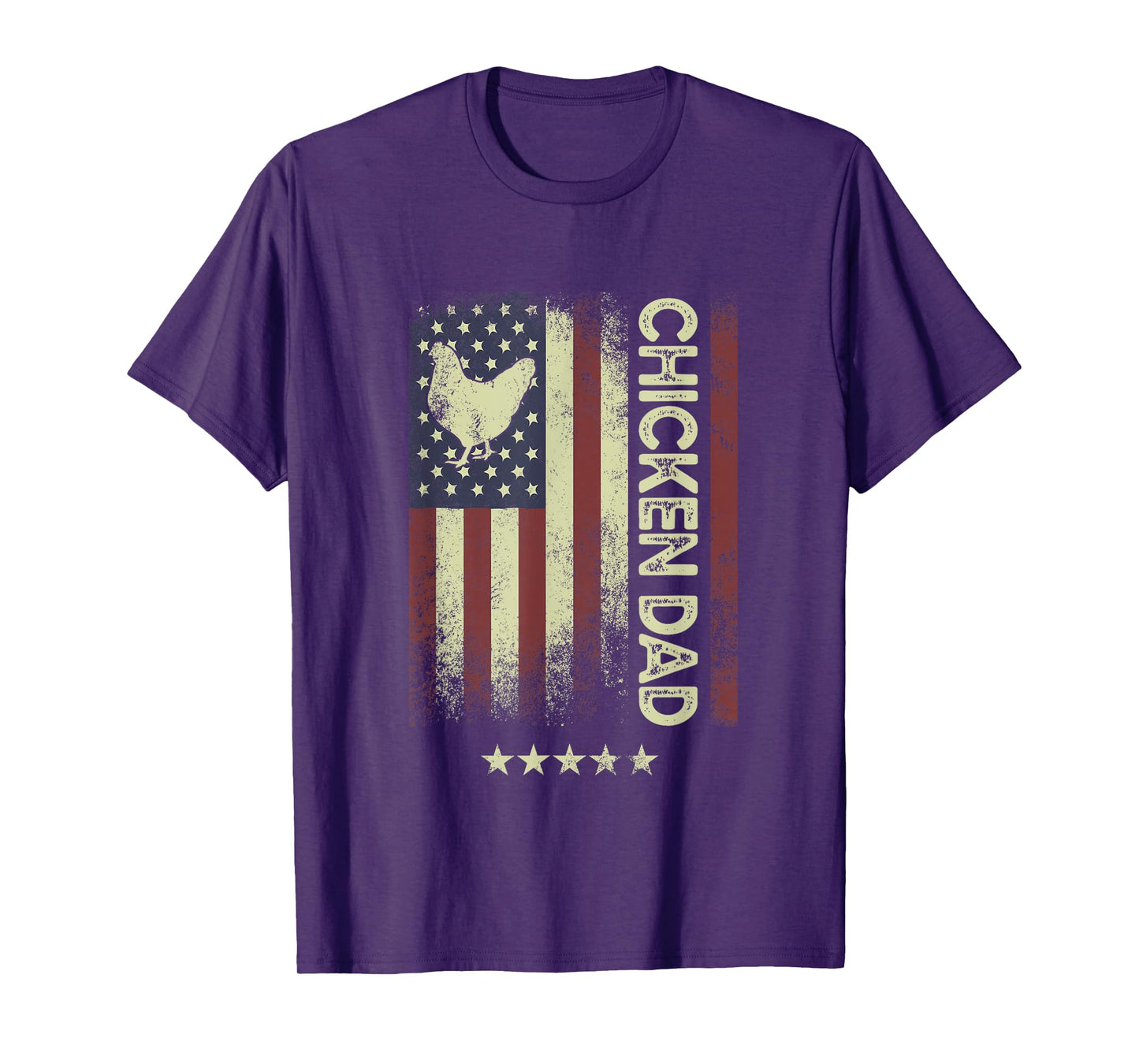 USA American Flag - Chicken Dad T-Shirt