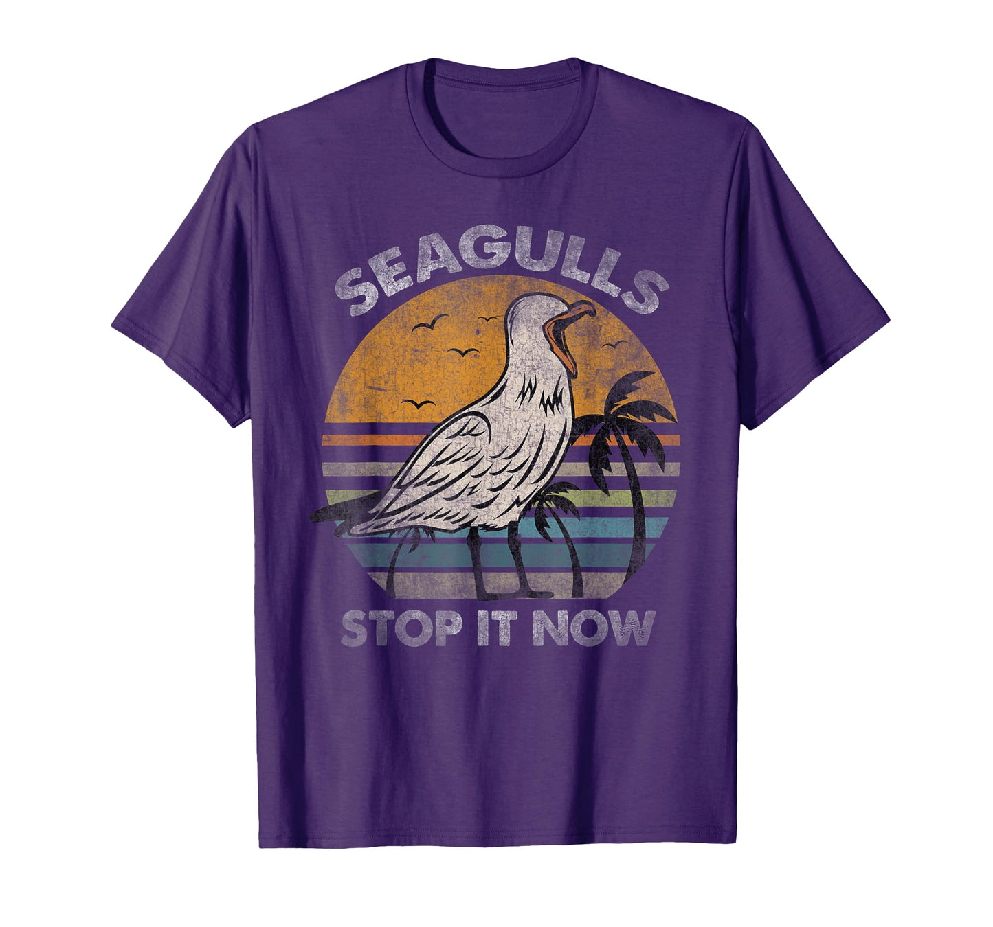 Seagulls Birds Lover Stop It Now Vintage Tee T-Shirt