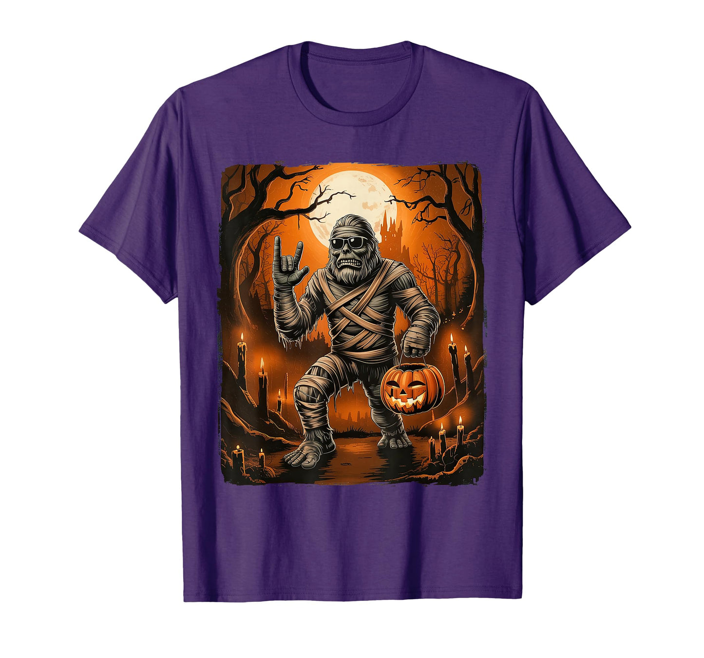 Mummy Bigfoot Halloween T-Shirt