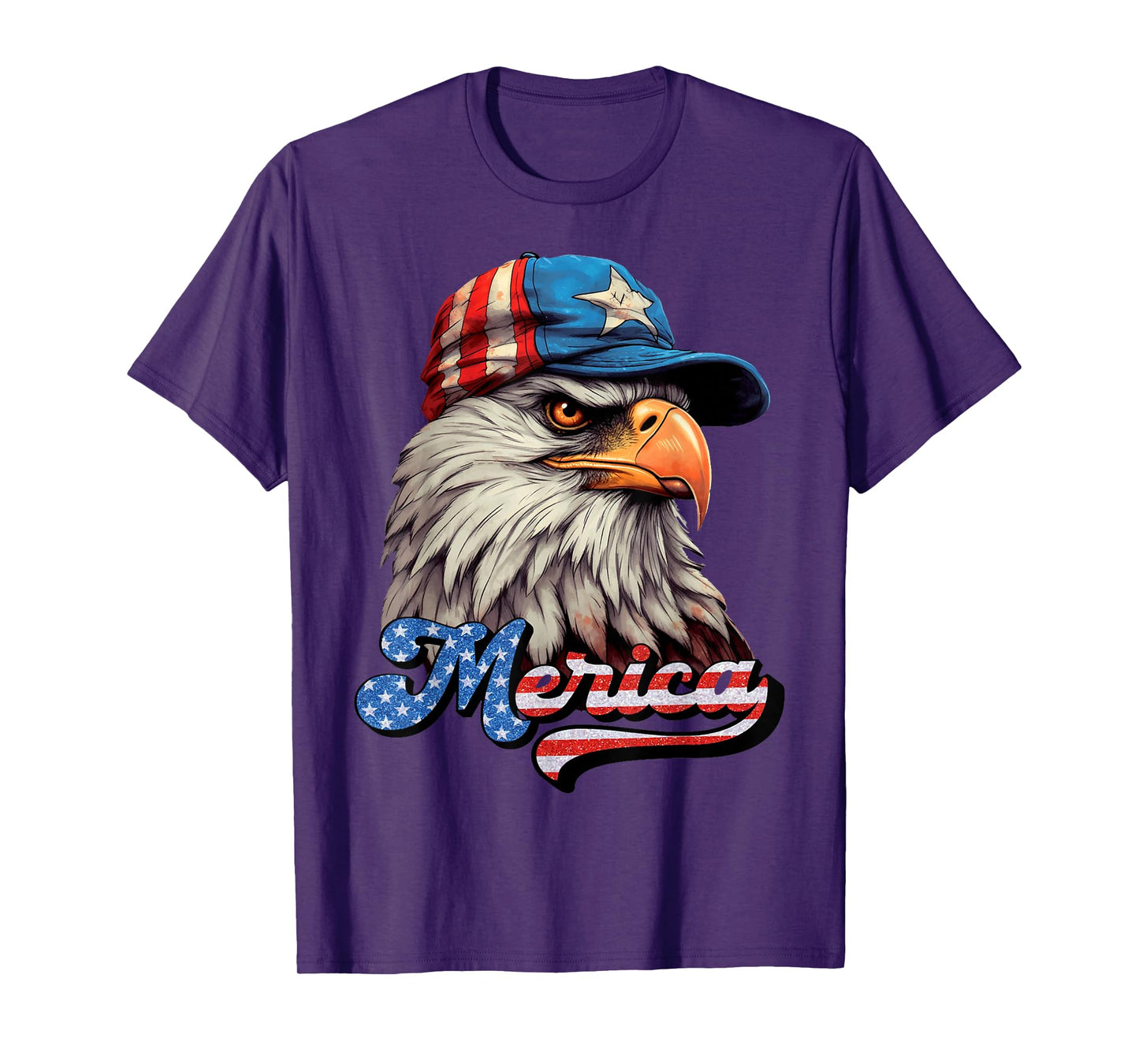Merica Patriotic USA Eagle Of Freedom 4th of July Men Women T-Shirt