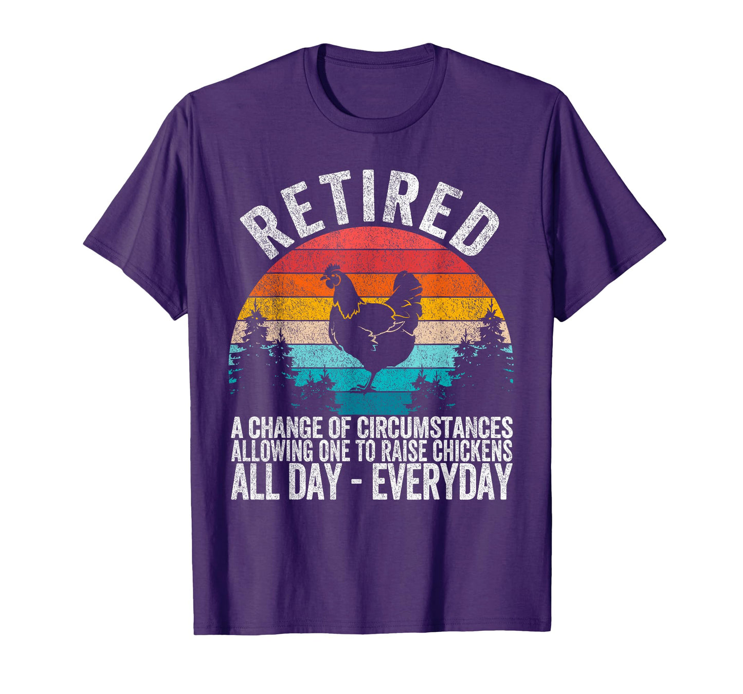 Funny Retired Definition Retirement Plan Raising Chickens T-Shirt