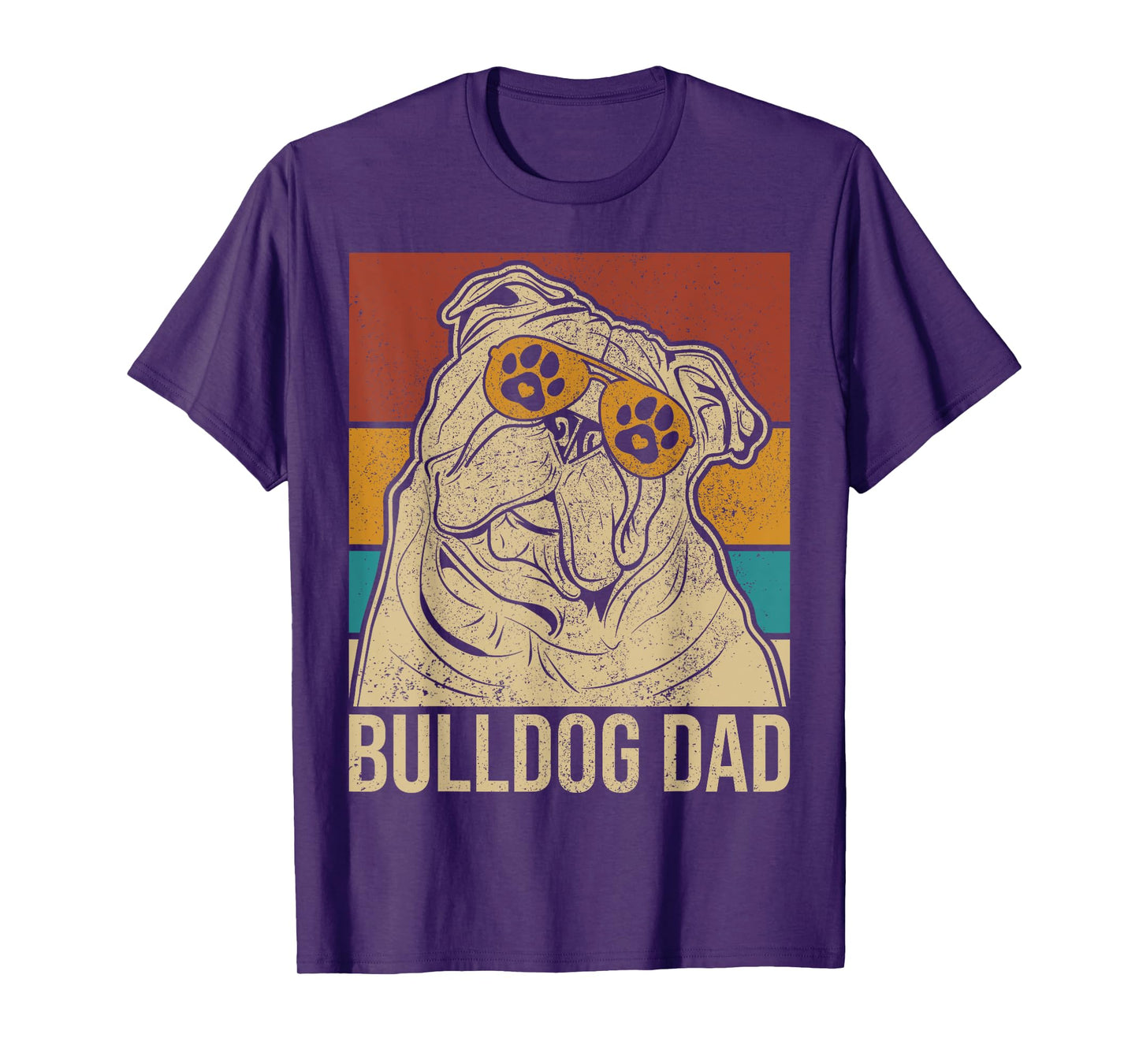 Mens Dog Papa Pet Owner Animal Lover Outfit English Bulldog Dad T-Shirt