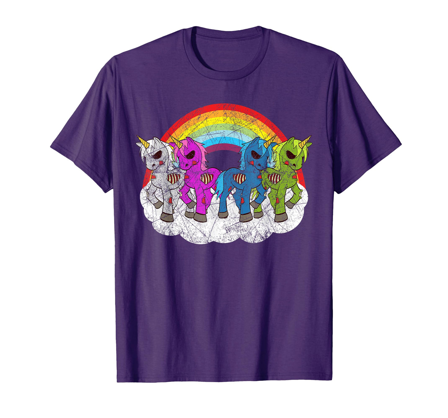 Zombie Unicorn Apocalypse Mythical Creatures Halloween Zombies T-Shirt