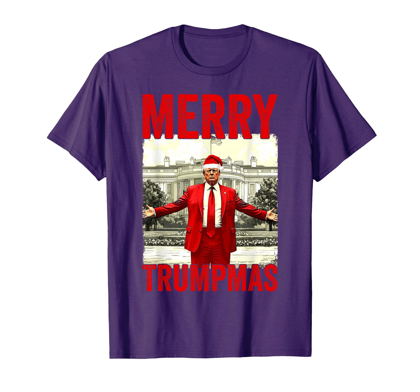 Merry Trumpmas Make Christmas Great Again Trump 2024 47th T-Shirt