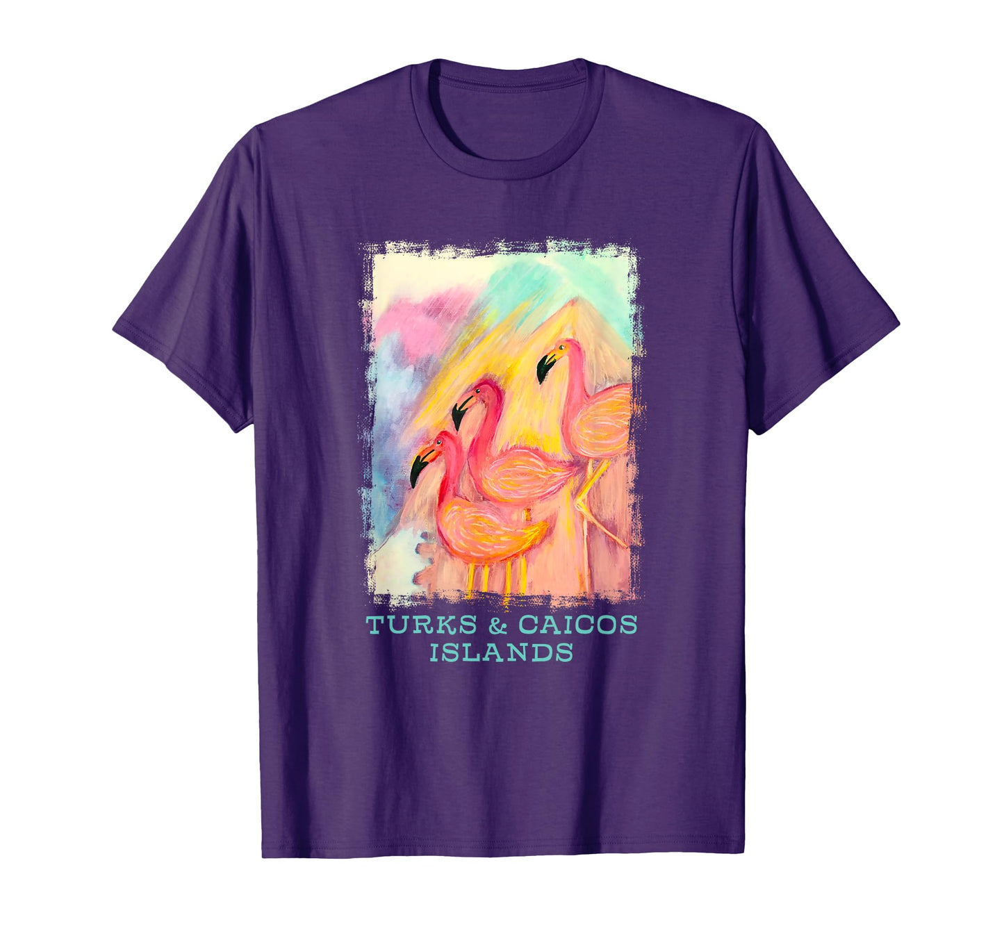 Turks and Caicos Islands Flamingo Birds Birders Souvenir T-Shirt