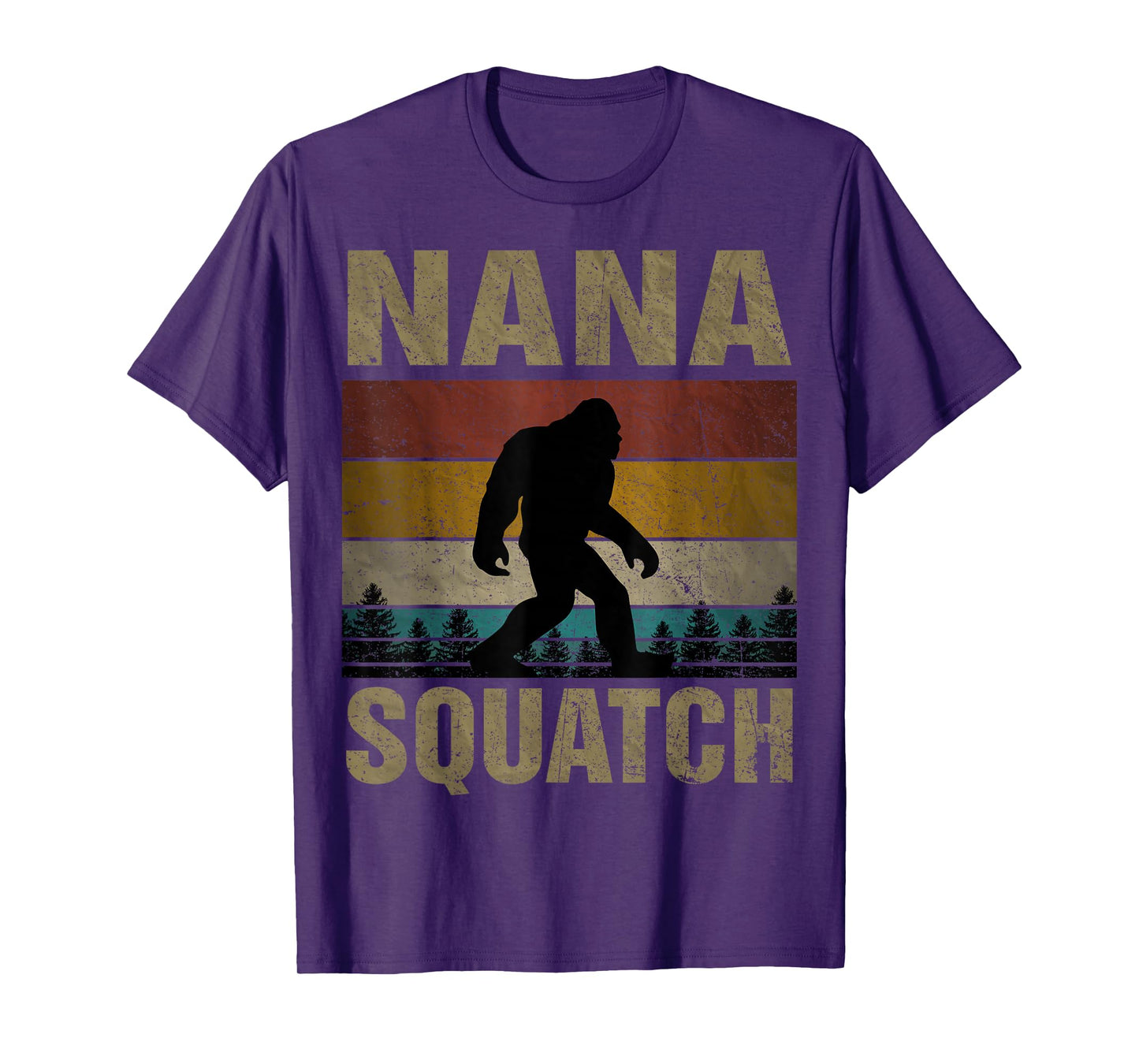 Nana Squatch Bigfoot Nana Sasquatch Yeti Family Matching T-Shirt