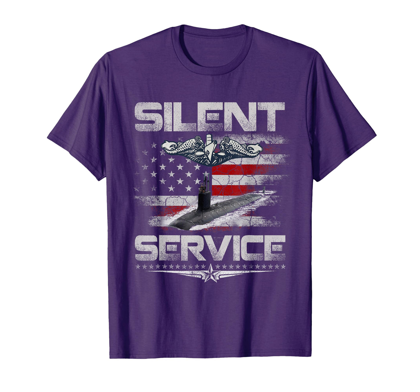 Silent Service U.S Submarines Forces Patriotic Veterans Day T-Shirt