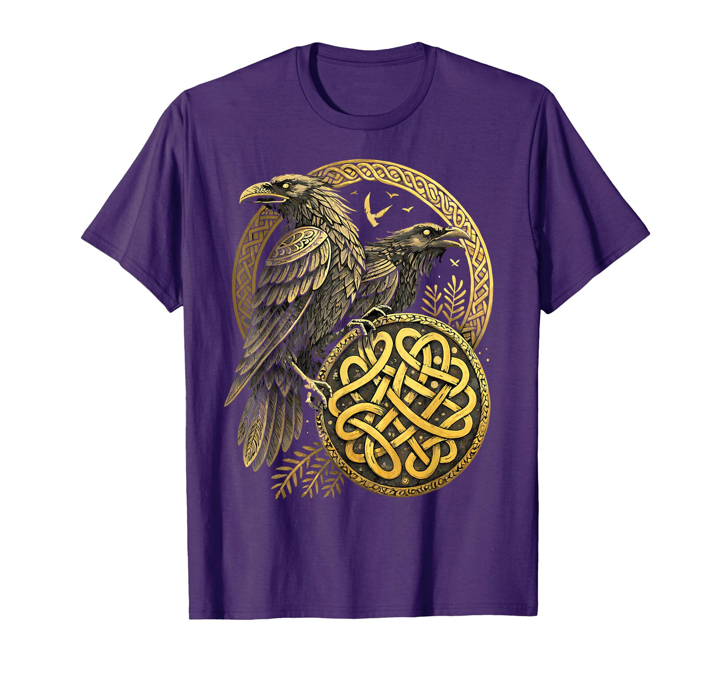 Norse Knotwork Raven - Viking Huginn & Muninn T-Shirt