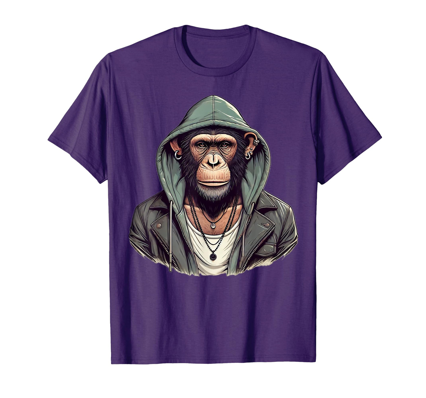 Funny Monkey with sunglasses cool street skateboard T-Shirt