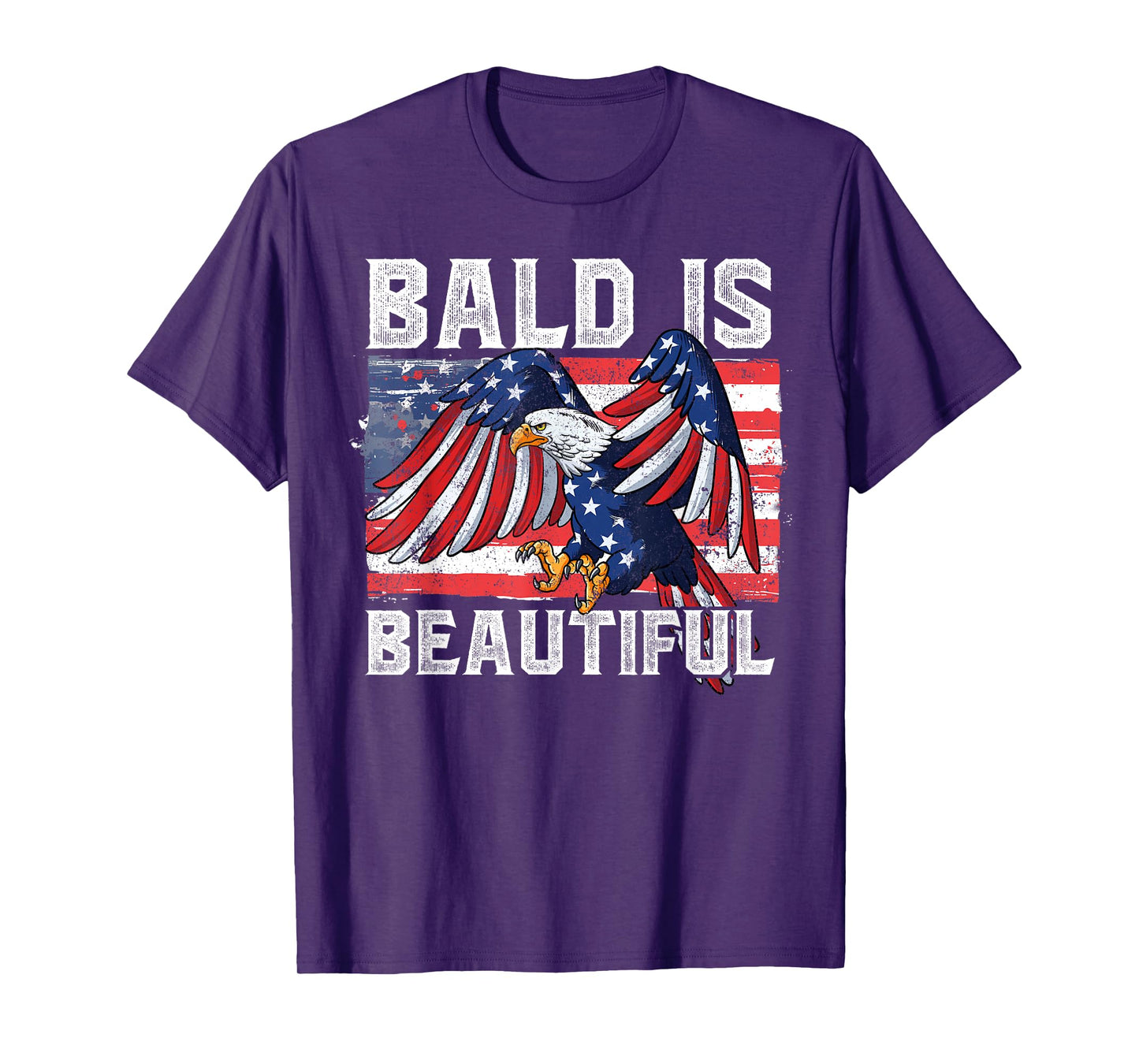 Bald Is Beautiful 4th Of July T-Shirt