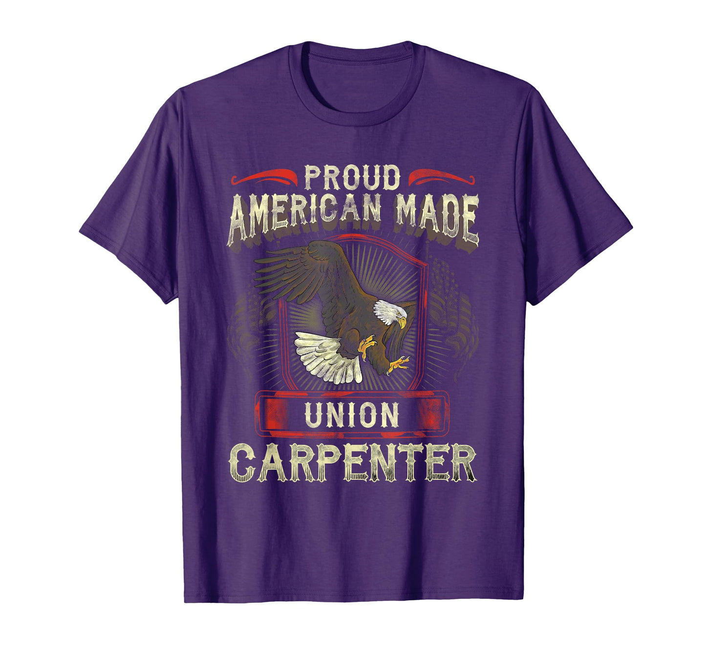 Proud Union Master Carpenter Shirt Worker Eagle American