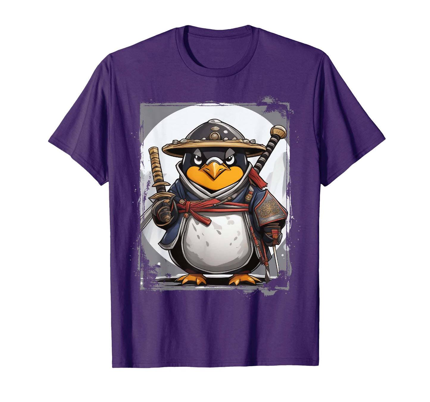 Penguin Linux Samurai Programming Nerd Warrior T-Shirt
