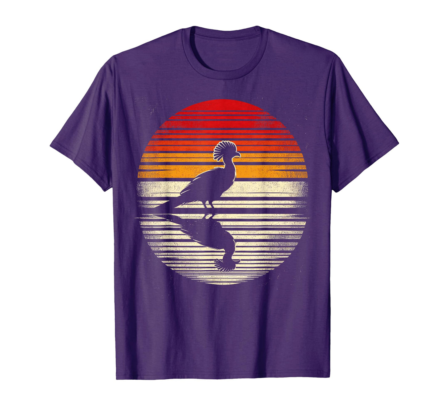 Turaco Bird Sunset Retro Style Safari Vintage 70s T-Shirt