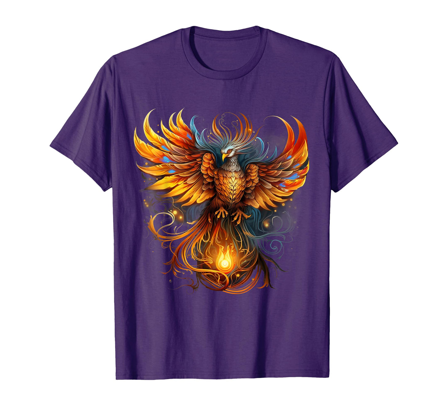 Rising Phoenix Majestic Fire Bird Fenix Fantasy Mythological T-Shirt