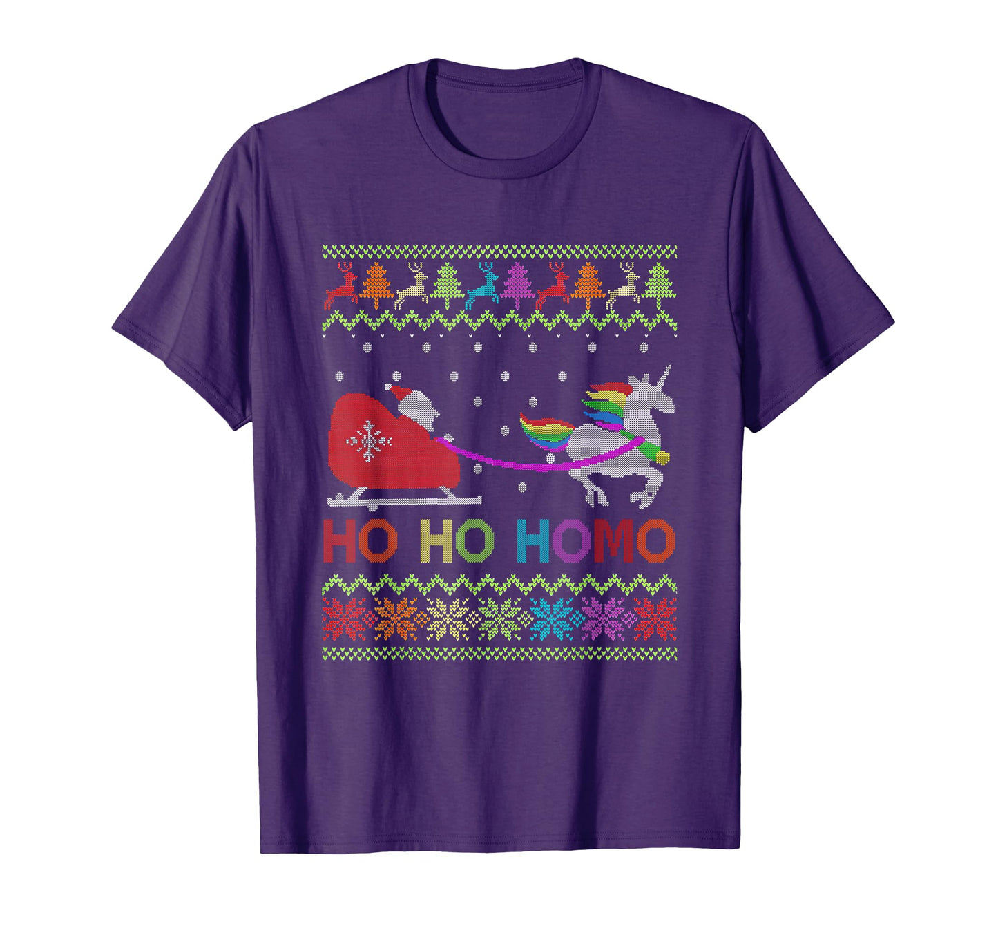 HoHo Homo Gay Christmas Sweater LGBT Pride LGBTQ Proud Ally T-Shirt