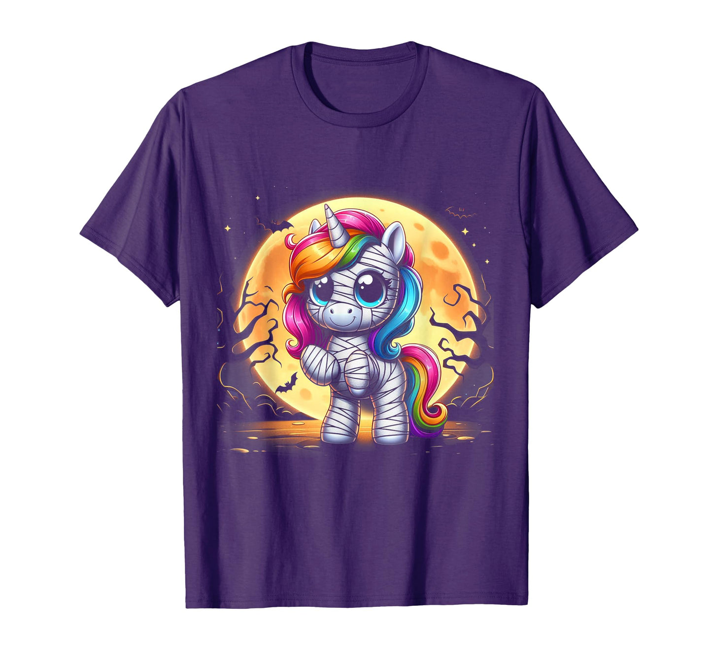 Mummy Unicorn Halloween Shirt Girls Unicorn Halloween T-Shirt