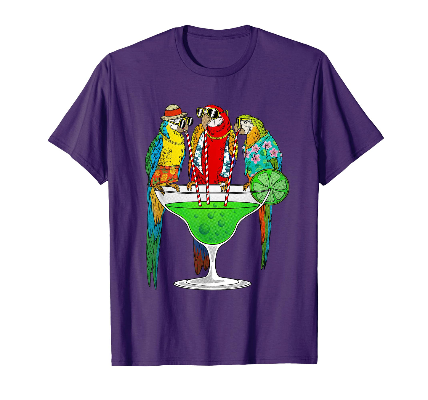 Cool Parrot Art For Men Women Pet Bird Tropical Parrot Lover T-Shirt