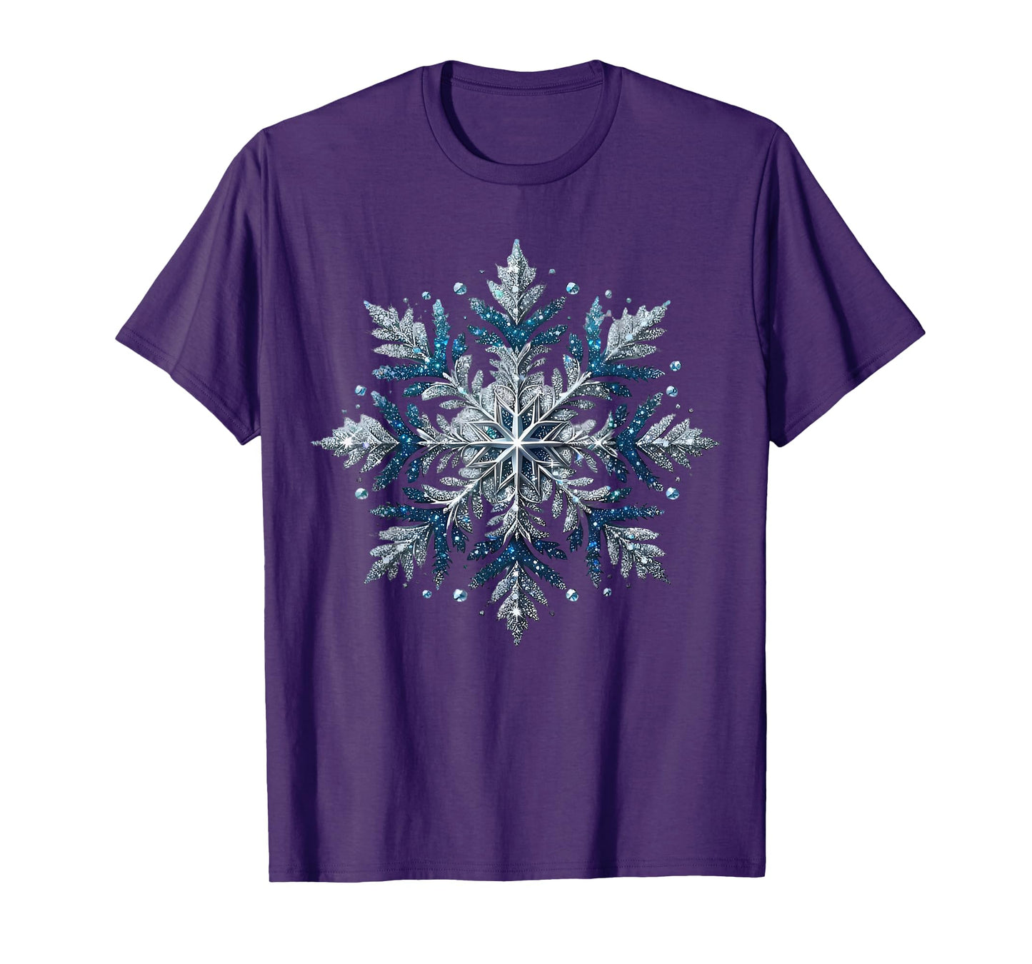 Snowflake Snow Merry Christmas Xmas Family Pajamas Holiday T-Shirt