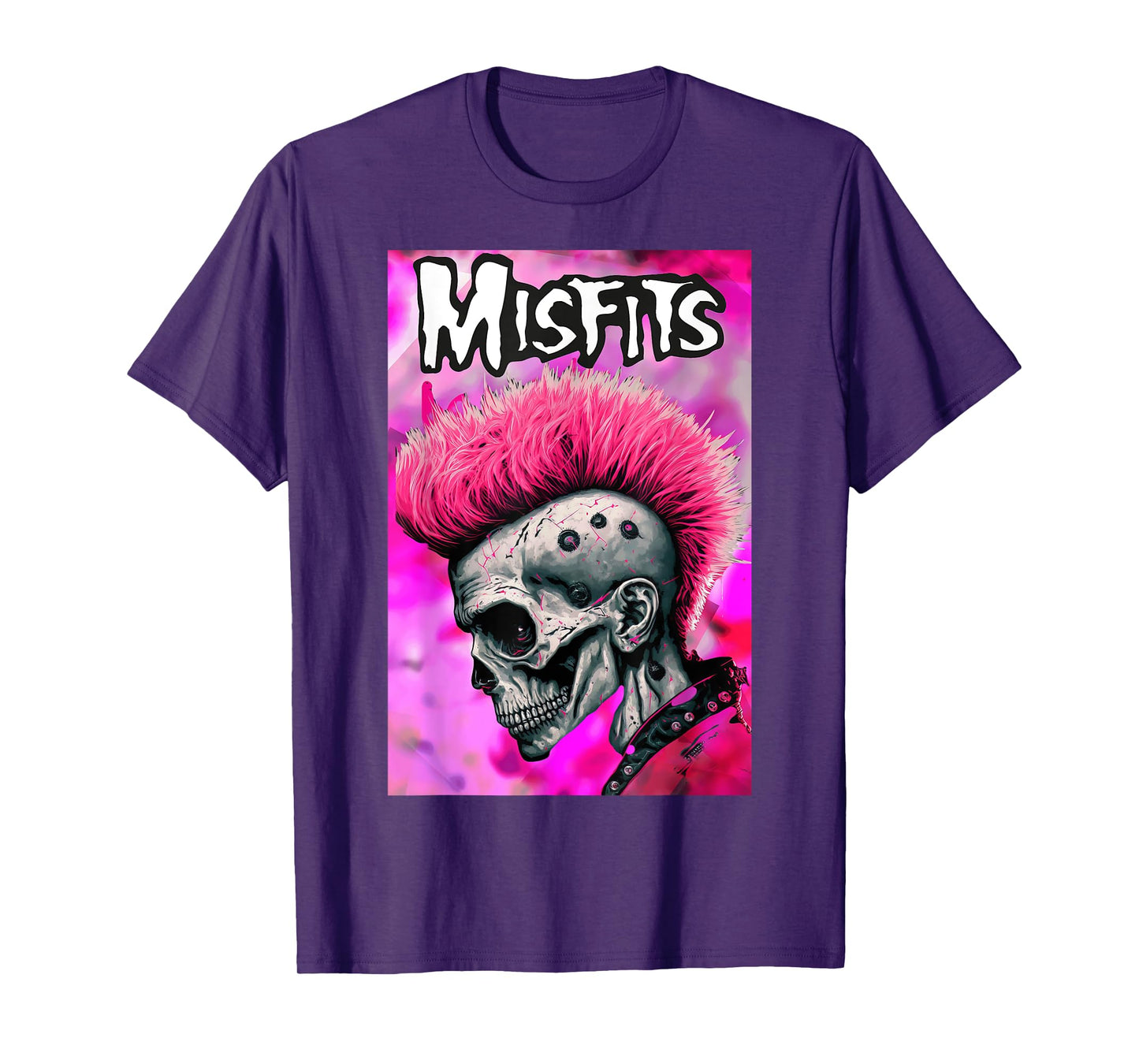 Pink Misfits Skull Fan Art T-Shirt