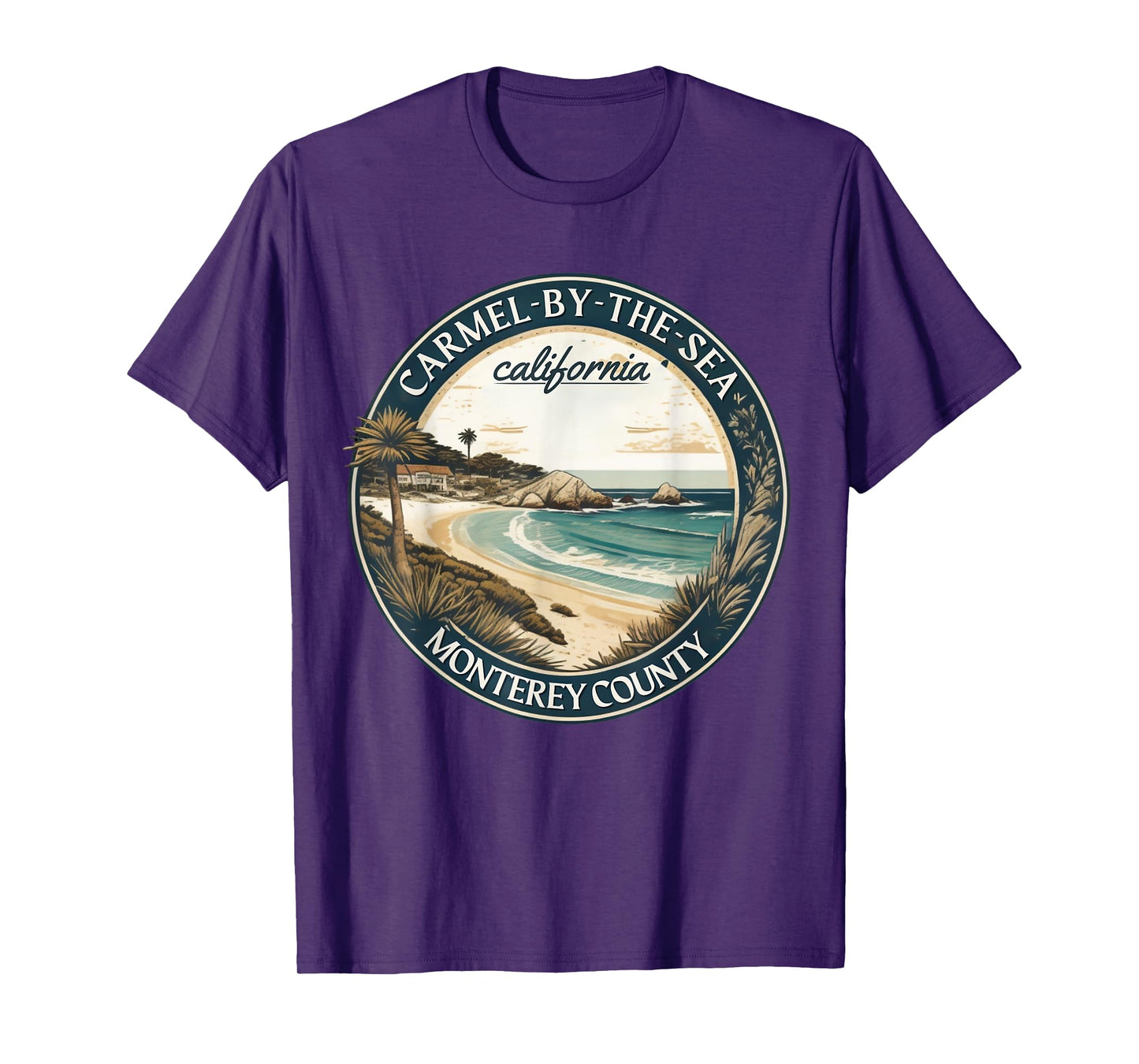 Carmel-by-the-Sea, California beach for family vocation T-Shirt for Men Women Girls Kids