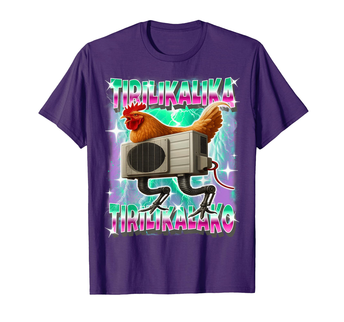 Tirilikalika-Tirilikalako Italian-Brainrot Chicken Aircon T-Shirt