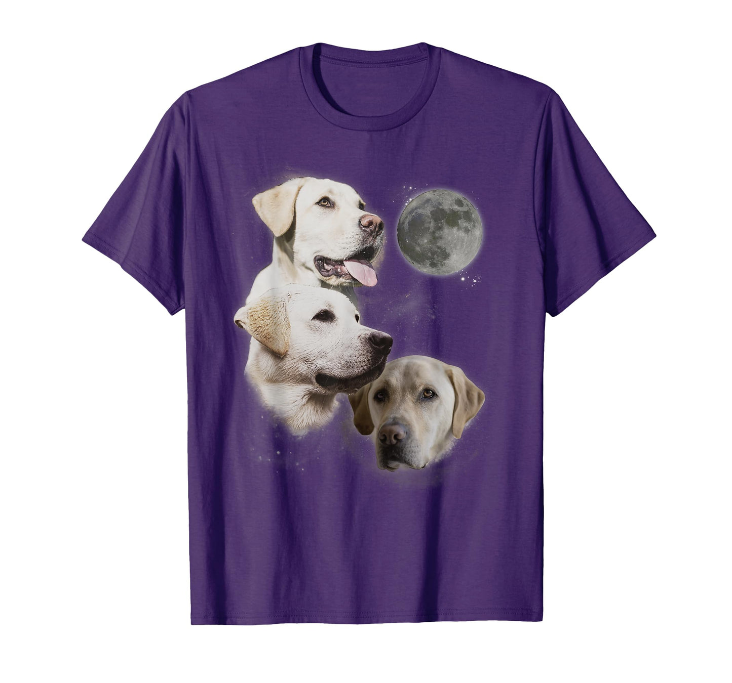 Howling at the Moon Shirt - Funny Yellow Labrador Retriever T-Shirt