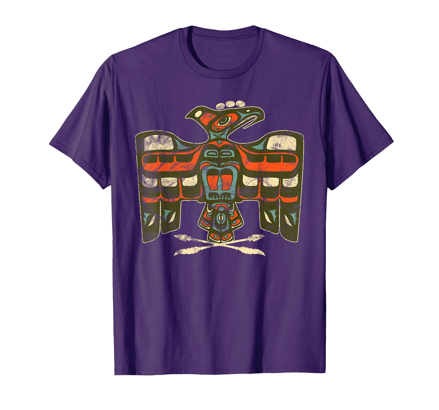 vintage Native American Indian Totem Bird Art T-Shirt