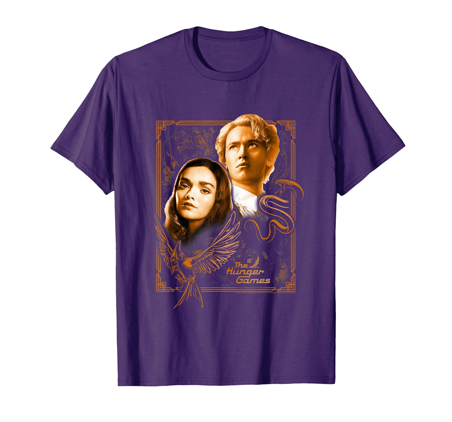The Ballad of Songbirds and Snakes Framed Lucy Gray & Snow T-Shirt