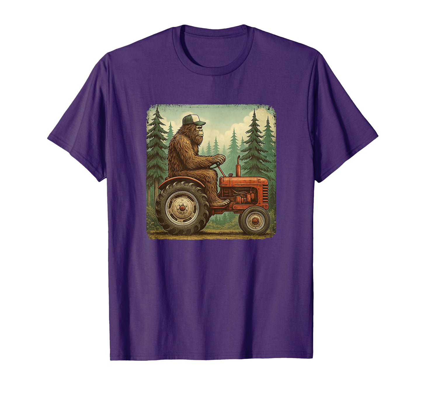 Funny Farmer Design Men Tractor Rancher Farm Dad Distressed T-Shirt