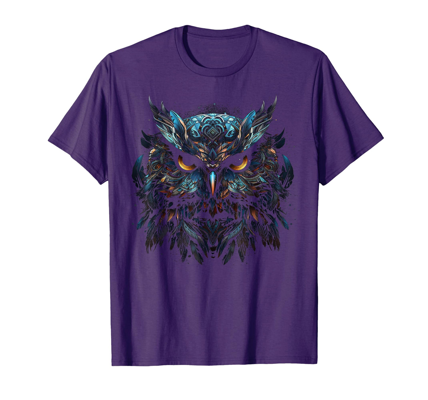 Owl Artwork - Animal Bird Art Owl T-Shirt