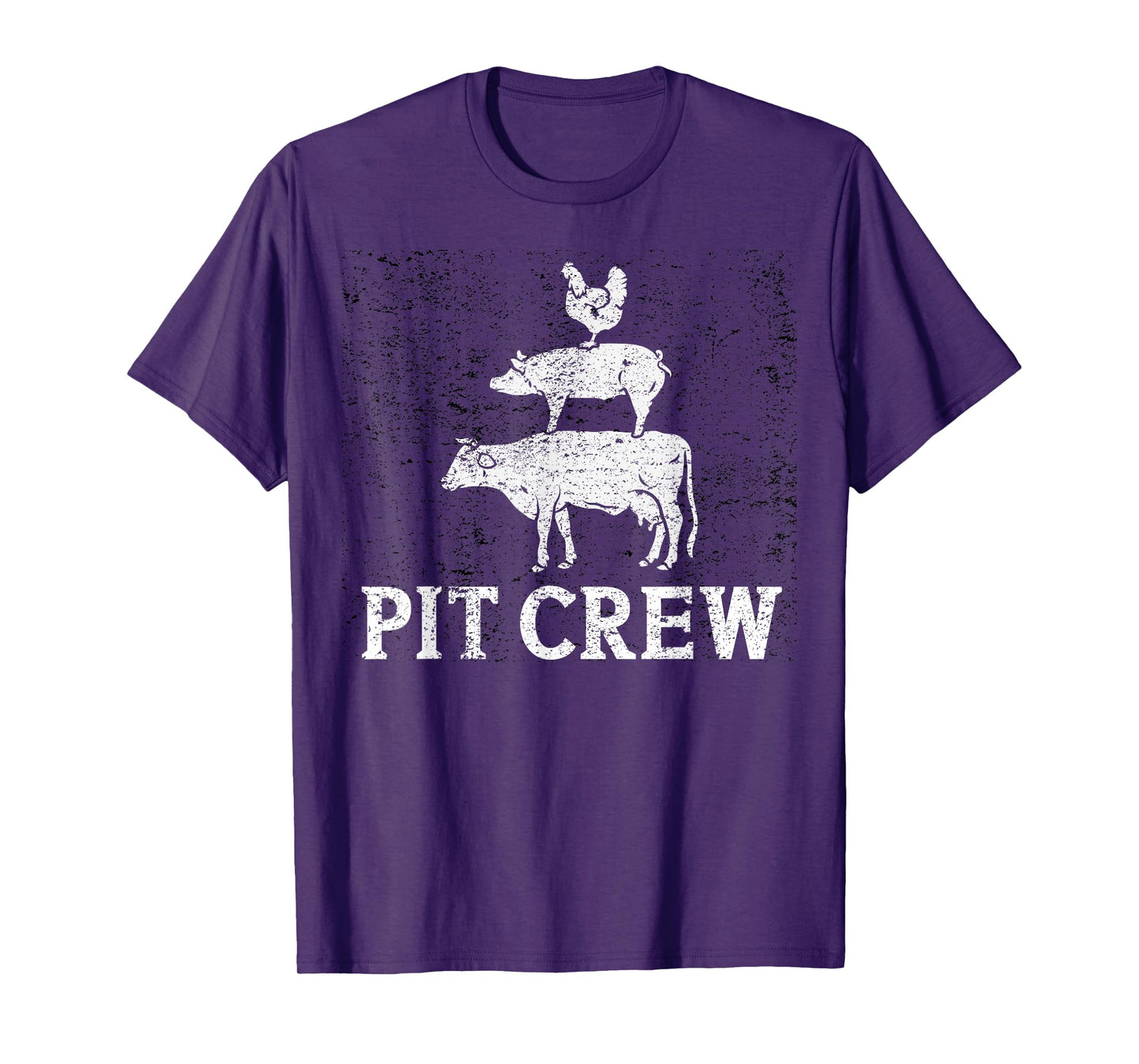 Funny Pit Crew BBQ Grilling Smoking Chicken Pork Beef T-Shirt