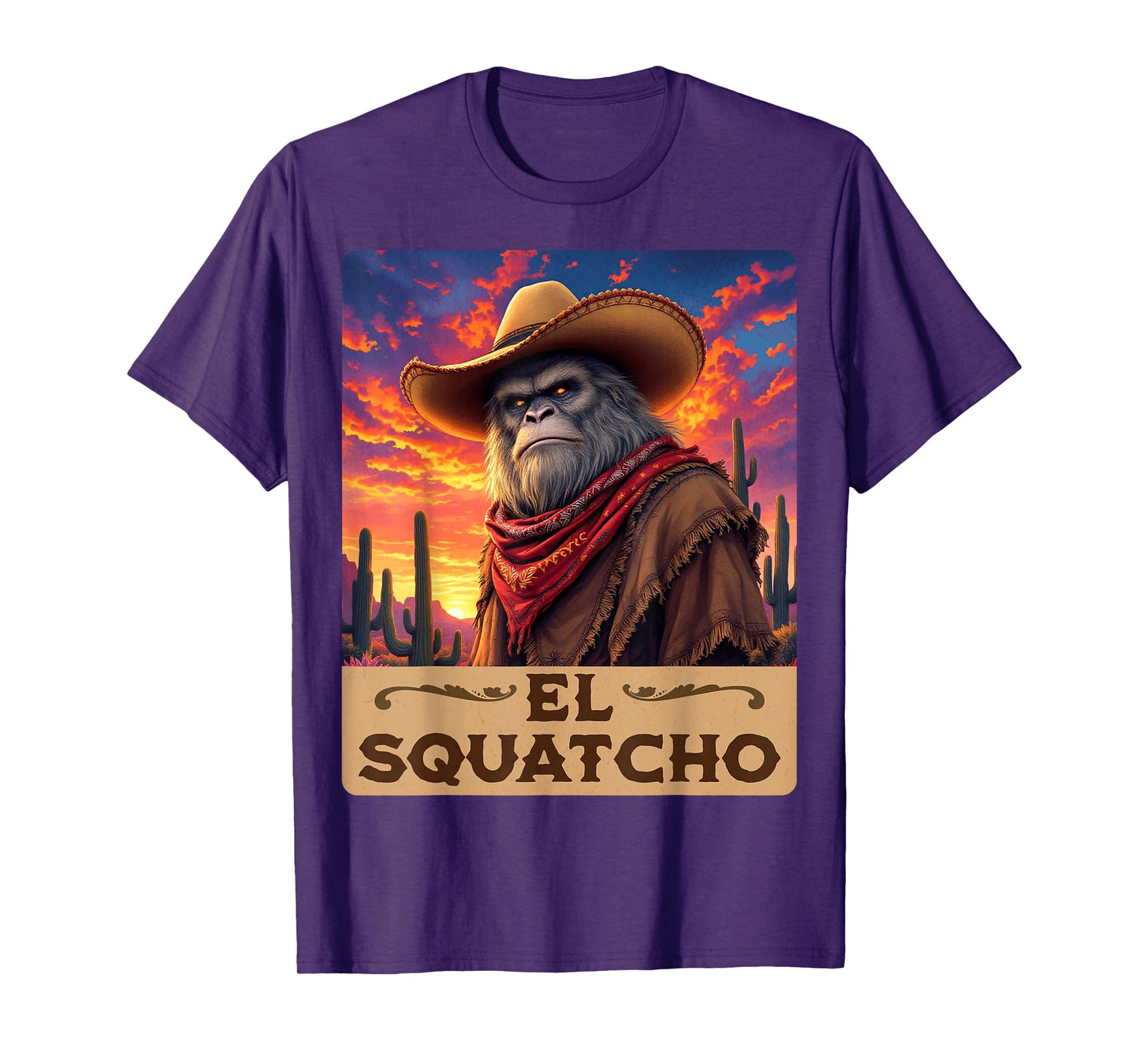 Guardian of the Desert: Bigfoot, Sasquatch, & El Squatcho T-Shirt