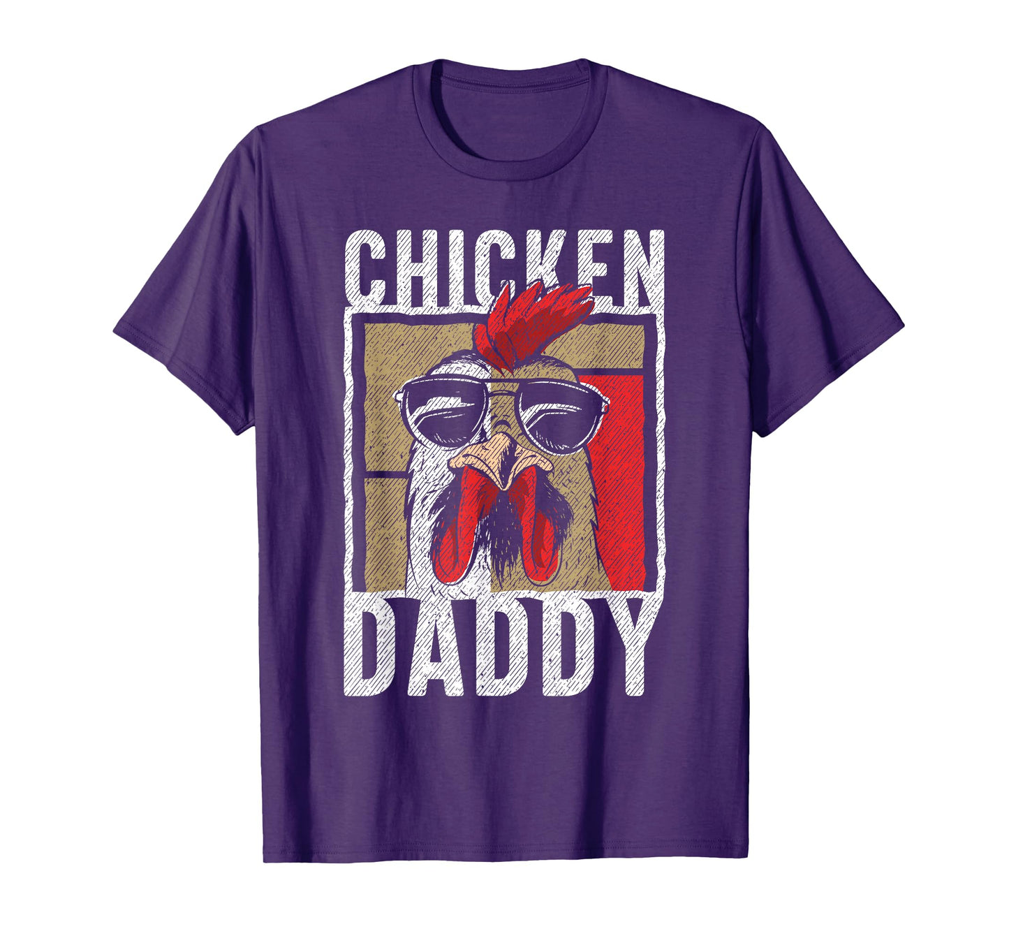 Lustige Hhner - und Hahn Designs Chicken Daddy - a fun design for every rooster in the basket Unisex Adult T-Shirt Black Small