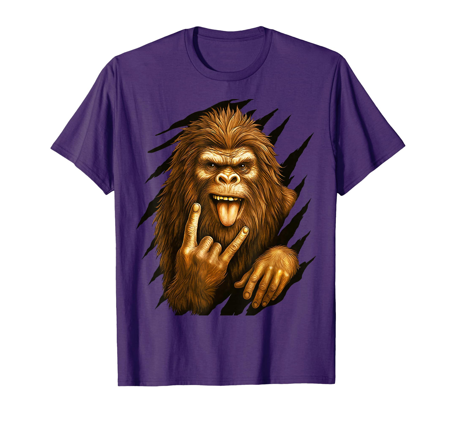 Bigfoot Sasquatch Hand Sign Skirt, Men and Women T-Shirt