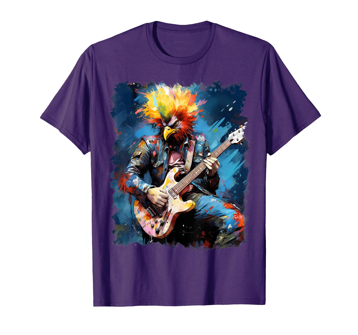 Rock Guitar Chicken Guitarist T-Shirt
