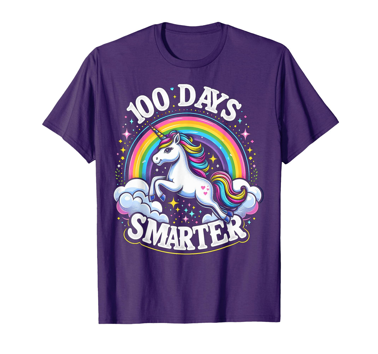 100th Day of School Unicorn 100 Days Smarter Toddler Kids T-Shirt