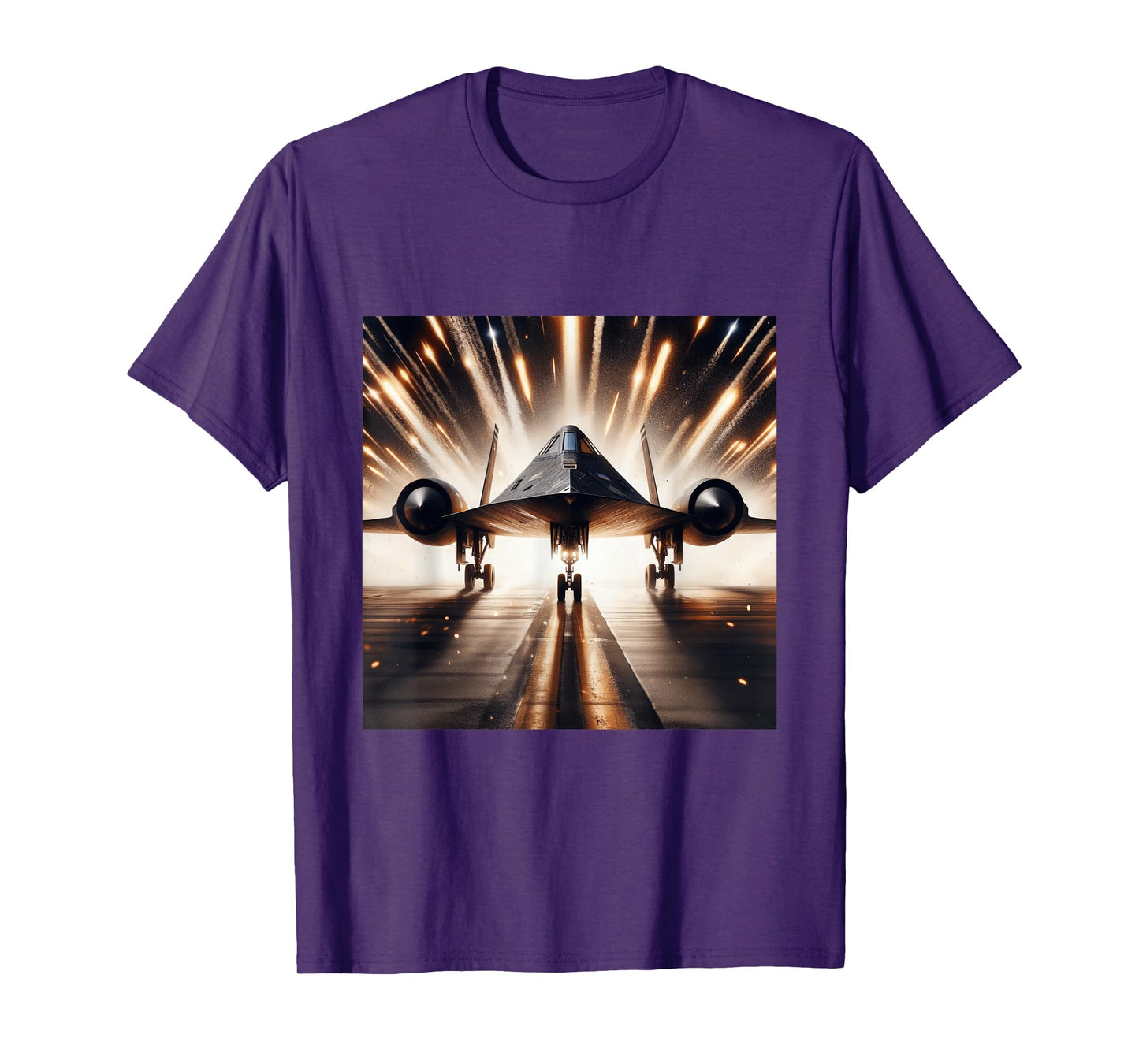 SR 71 Blackbird Fighter Jet Military Aircraft T-Shirt