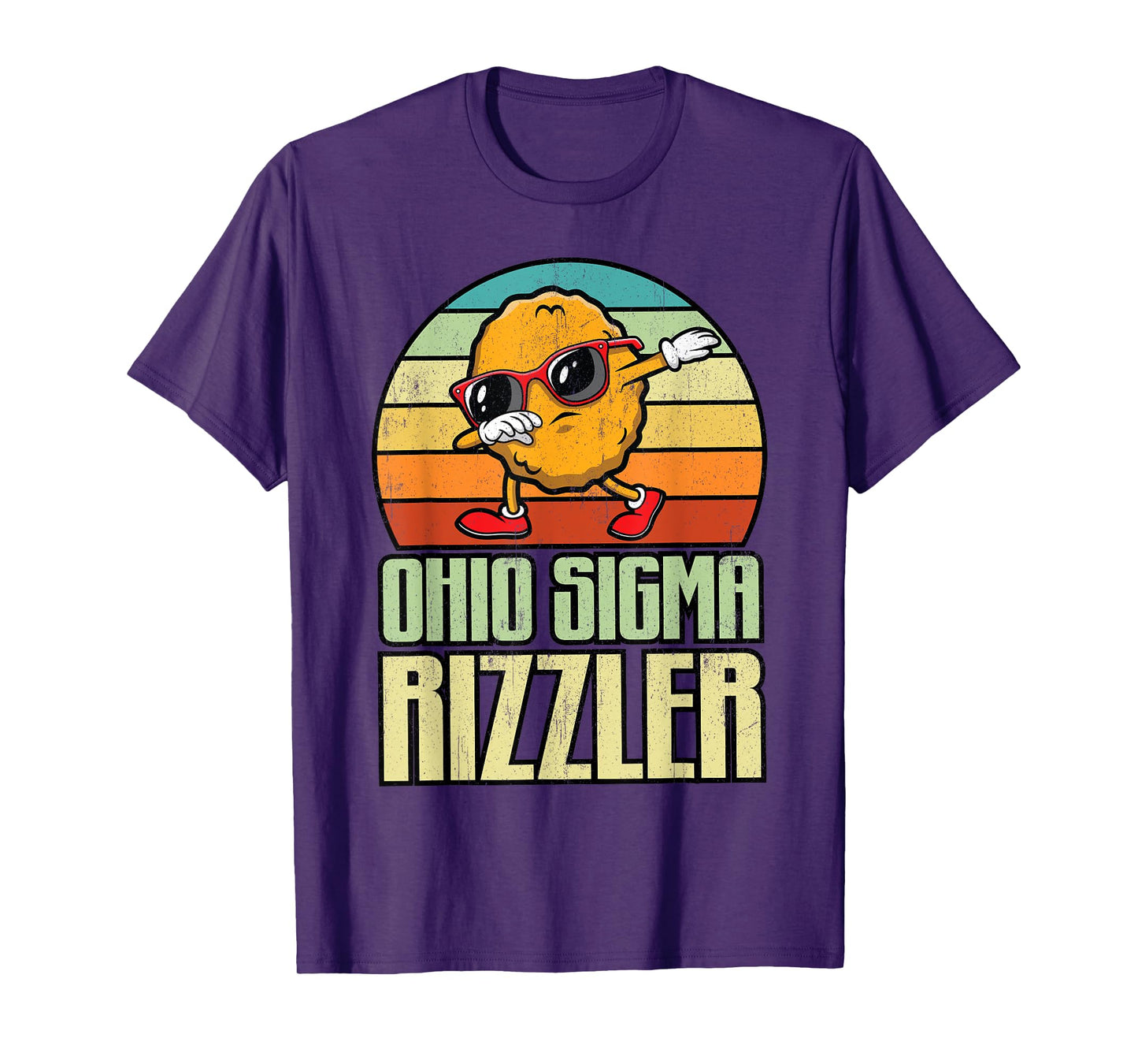Ohio Sigma Rizzler Chicken Nugget Funny Food Rizz Meme Lover T-Shirt
