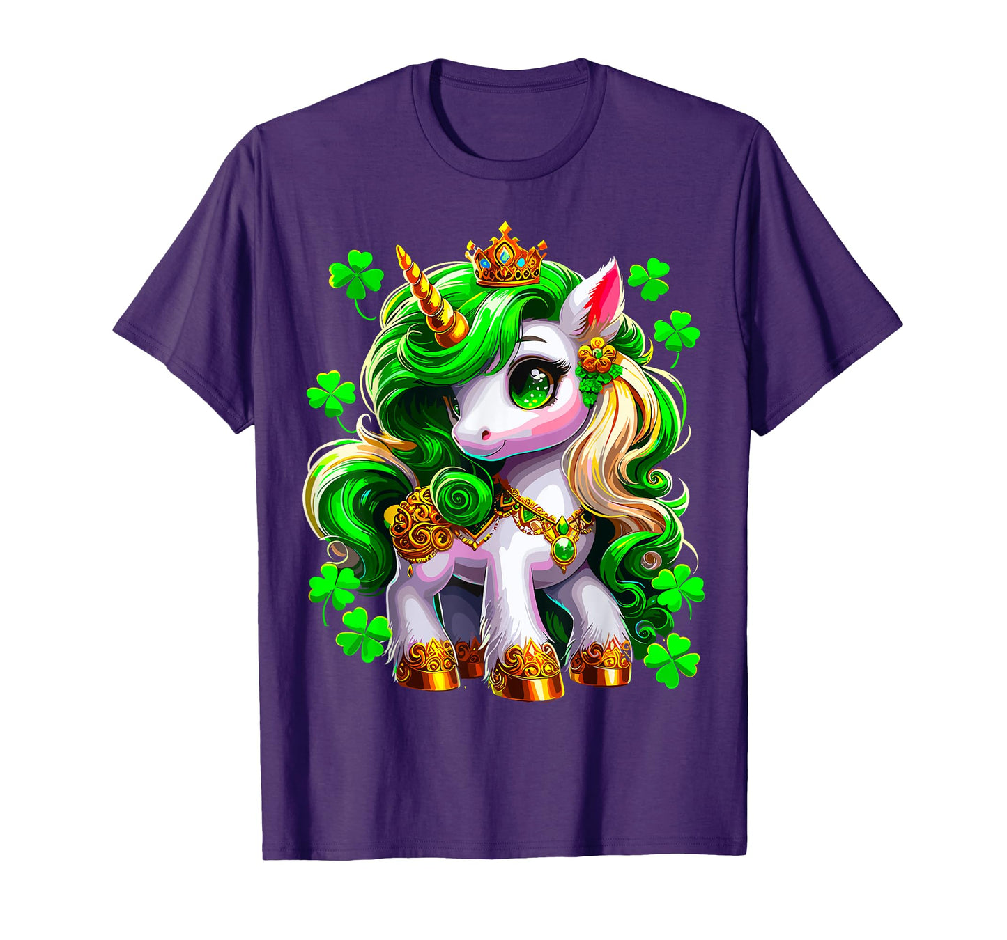 Unicorn Shamrock St Patricks Day Lepricorn T-Shirt