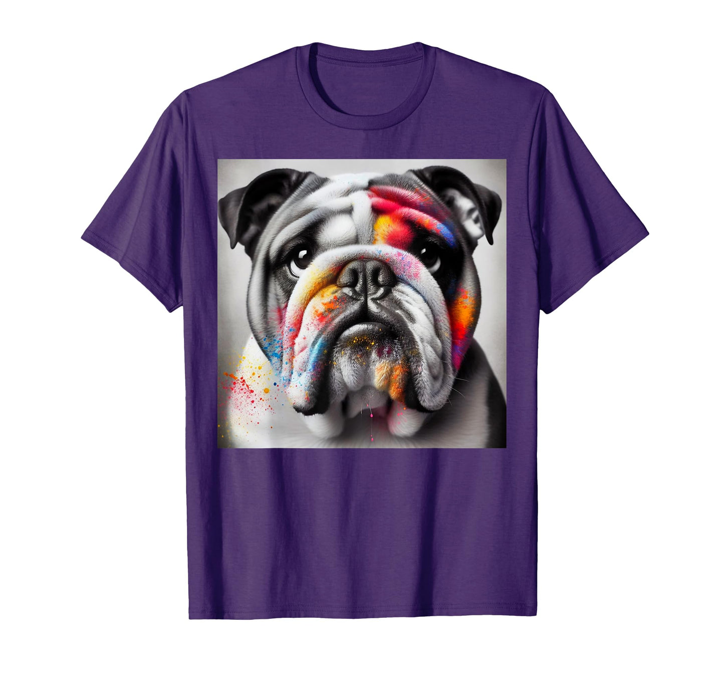 Bold Bulldog Contrast, Bulldog themed T-Shirt for Men Women Kids