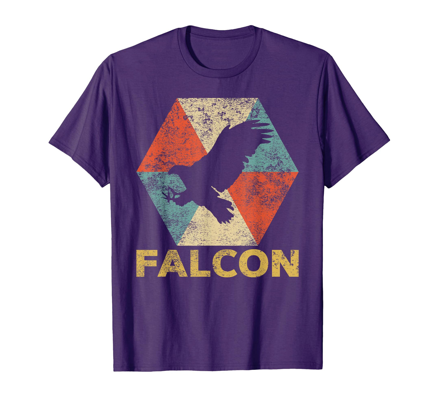 Vintage Falcon Shirt Retro Falcon Gift Distressed T-Shirt T-Shirt
