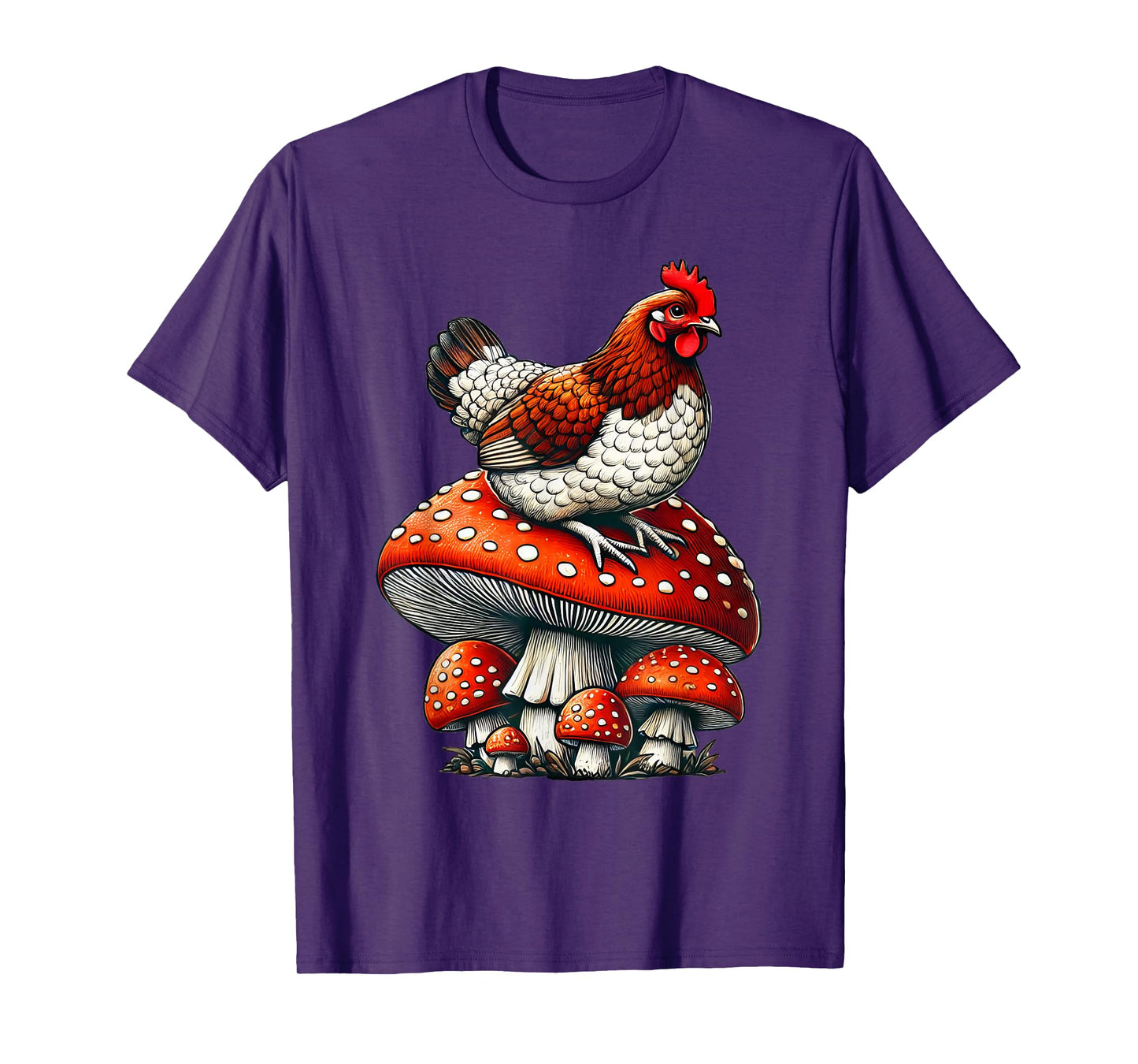 Cute Chicken Mushroom T-Shirt